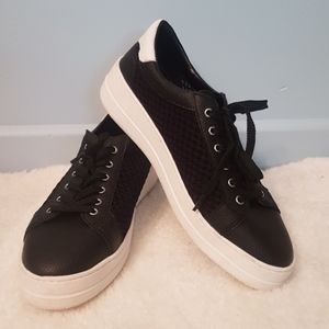 Steven natural comfort - black and white sneaker